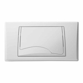 Placca bianca a 2 tasti CR1061B2 Placca bianca a 2 tasti CR1061B2