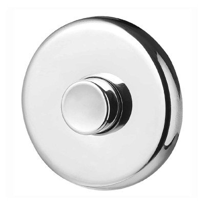 Pulsante pneumatico da incasso cromato comp.di tubetto e guaina CR 60101