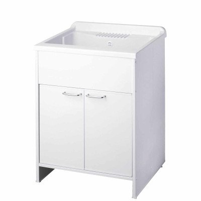 Lavatoio in kit junior per esterni  60x50, a due ante, rovere cr 9002kr
