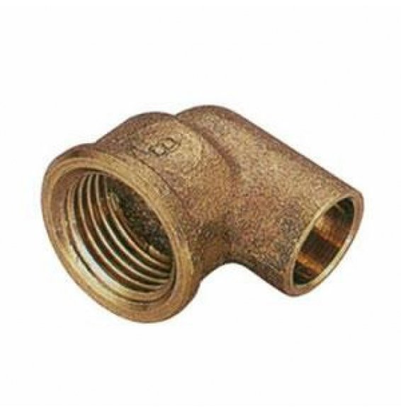 GOMITO 90 F/F IN BRONZO A SALDARE D.22X1   B08M36N2G4