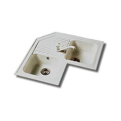 LAVELLO VARIANT ANGOLARE CM.82,5 2 VASCHE ANTRACITE