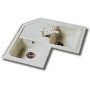 LAVELLO VARIANT ANGOLARE CM.82,5 2 VASCHE ANTRACITE