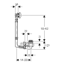 Geberit serie 150.603.21.2 colonna scarico per vasca con salterello b06x