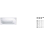 VASCA ACRILICO RETTANGOLARE 180X80 BIANCO B07RPJ7T4C