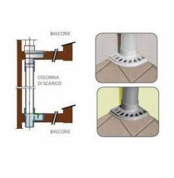 CHIUSINO PVC SIFONATO GRIGIO ANGOLARE D. 80 CHIUSINO PVC SIFONATO GRIGIO ANGOLARE D. 80