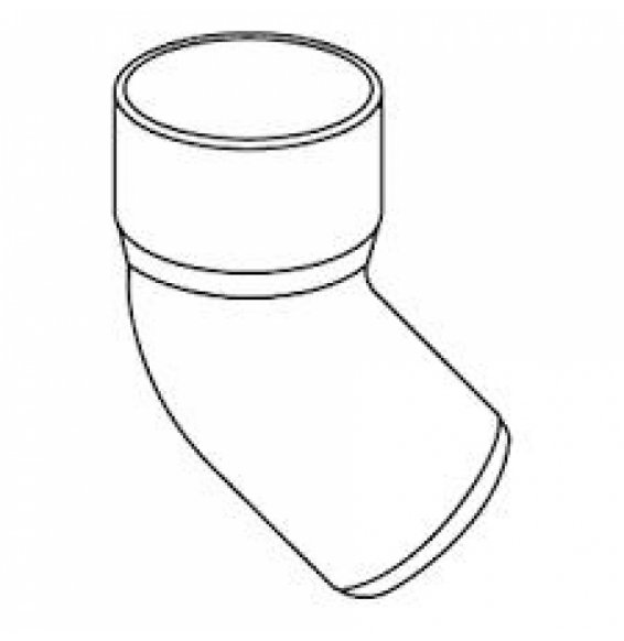GRONDA PVC COLOR TESTA DI MORO D.080 TONDA - CURVA 45 B08LT88Q5W