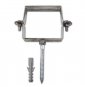 COLLARE ZINCATO QUADRATO CON TASSELLO TESTA DI MORO 100X100 B01LZJ8SIT