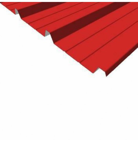 LASTRA GRECATA IN LAMIERA PROFILO 40 - MT.05 ROSSO B08WZ3M5BL