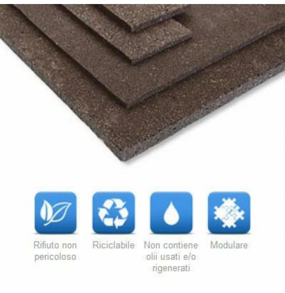 ISOLANTE ACUSTICO PER SOTTOPAVIMENTO ISORUBBER MM.5 ROTOLO MT.1X10 B07RJ