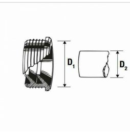 MORSETTO IN GOMMA UNIVERSALE D.40X25/26 MORSETTO IN GOMMA UNIVERSALE D.40X25/26