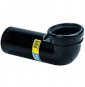 Curva wc s attacchi d.090 nero saldare geberit 366.925.16.1 b00d