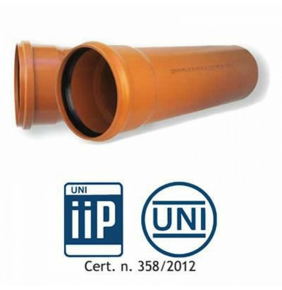 TUBO PVC FOGNATURA  UNI EN1401SN4 MT.3 D. 200