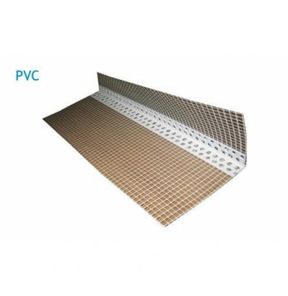 Paraspigolo con rete portaintonaco in plastica l.2,50 b08lt8s415