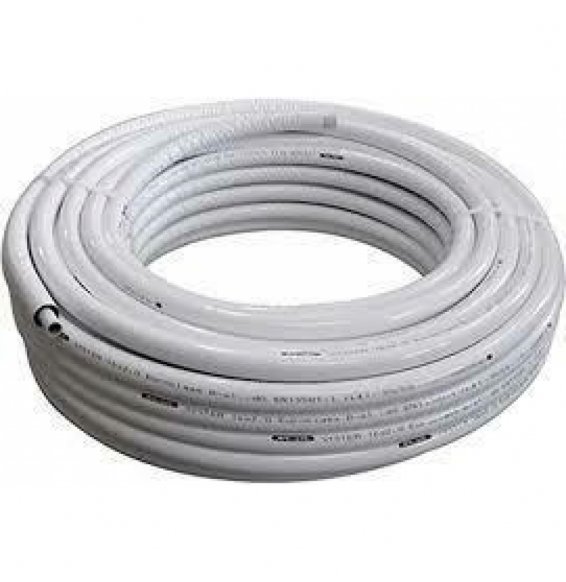 Tubo multistrato coibentato d.20x2,00 rotolo ml.50 bianco b06x91jjjm