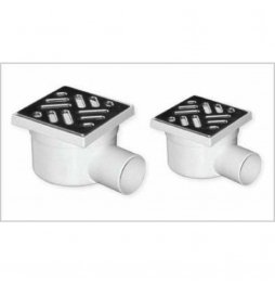 Chiusino pp con scarico laterale griglia acciaio cm.15x15 b00fbe46bo Chiusino pp con scarico laterale griglia acciaio cm.15x15 b00fbe46bo