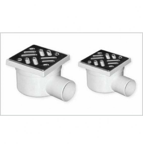 Chiusino pp con scarico laterale griglia acciaio cm.15x15 b00fbe46bo