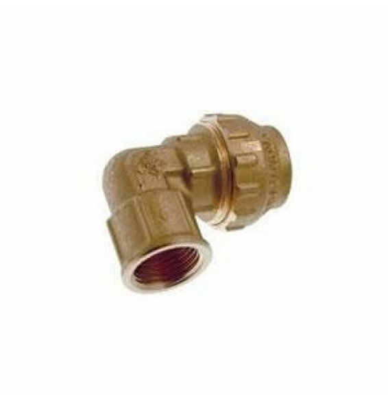 GOMITO FEMMINA OTTONE PER POLIETILENE D.40X11/4 B08WZ376J8