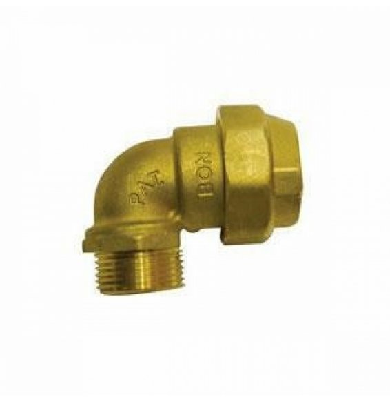 GOMITO MASCHIO OTTONE PER POLIETILENE D.25X3/4 B08WYYCZ4P