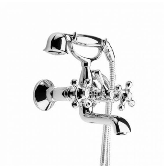 EPOCA GRUPPO VASCA ESTERNO CON DOCCIA CROMO/ORO ART.1026 B07WHJHNJW