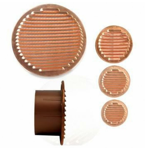 Griglia aerazione in rame con imbocco in plastica d.150 b08wyvkr1k