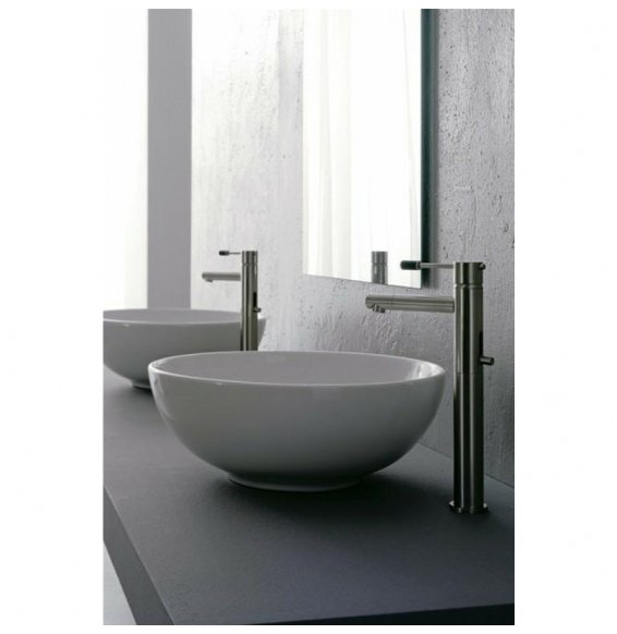 THIN-LINE SFERA LAVABO APPOGGIOSENZA TROPPOPIENO D.40 BIANCO B019CUPOR2