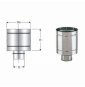Inox mono parete aisi 316cappello antivento d.140 b08wysnvpk