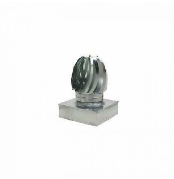 Cappello eolico zincato base quadra 37x37 b08xbhfrjv