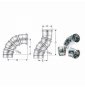 Inox mono parete aisi 316curva girevole d.080 1