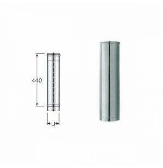 Inox mono parete aisi 316tubo l.500 d.300