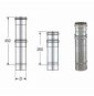 Inox mono parete aisi 316elemento telescopico d.130