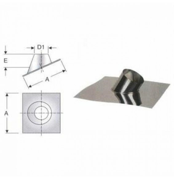 Faldale per tetti inclinati d.080 inox aisi316l b08x9q9w4s
