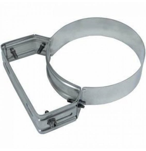 Inox mono parete aisi 316fascetta murale regolabile d.220