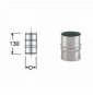 INOX MONO PARETE AISI 316MANICOTTO DOPPIO M/M D.080