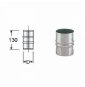 Inox mono parete aisi 316manicotto doppio m/m d.100 b08wyf8w7z