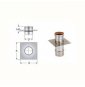 PIASTRA CON ELEMENTO DIRITTO D.160 INOX AISI316L B08XB36L7G