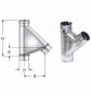 INOX MONO PARETE AISI 316RACCORDO A 135 BRAGA D.080