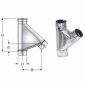 INOX MONO PARETE AISI 316RACCORDO A 135 BRAGA D.250 B08X9QC3V1