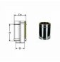 Inox doppia parete aisi 316tubo l.245 d.080/130 b08x9zfcp7
