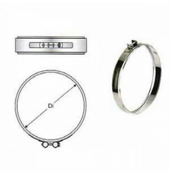Inox doppia parete aisi 316fascetta di bloccaggio d.130/180 b08xb27