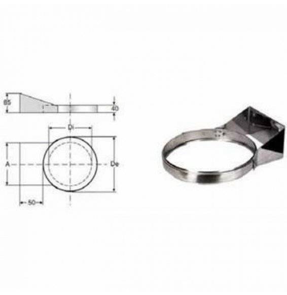 INOX DOPPIA PARETE AISI 316FASCETTA DI CARICA D.180/230 B08X9XZYM5