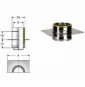 Inox doppia parete piastra con elemento diritto d.200 b08x9sgby2