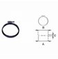 FASCETTA BLOCCAGGIO PER INOX NERO D.100 B08XB5FH3L