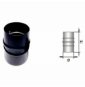 MANICOTTO M/M INOX NERO D.100