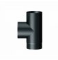 Raccordo t 90 con tappo scaricocondensa nero pesante 100 b07r1pdk3n
