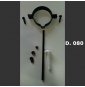 FASCETTA MURALE PER TUBO FUMISTERIA D.080 NERO PESANTE B07VN24DB1