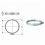 Inox mono parete aisi 316fascetta di bloccaggio d.400