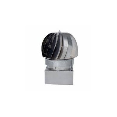 Cappello eolico zincato base tonda 180