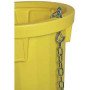 Tubo scarica detriti con catene giallo