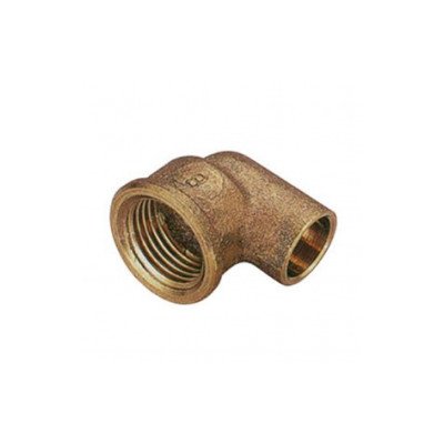 GOMITO 90 F/F IN BRONZO A SALDARE D.18X3/4   B08M3VPKP8