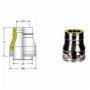 INOX DOPPIA PARETE AISI 316RACCORDO D.130/180F-100M B09GXB7YHV